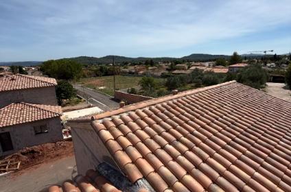 Pose d'une nouvelle charpente en fermettes 